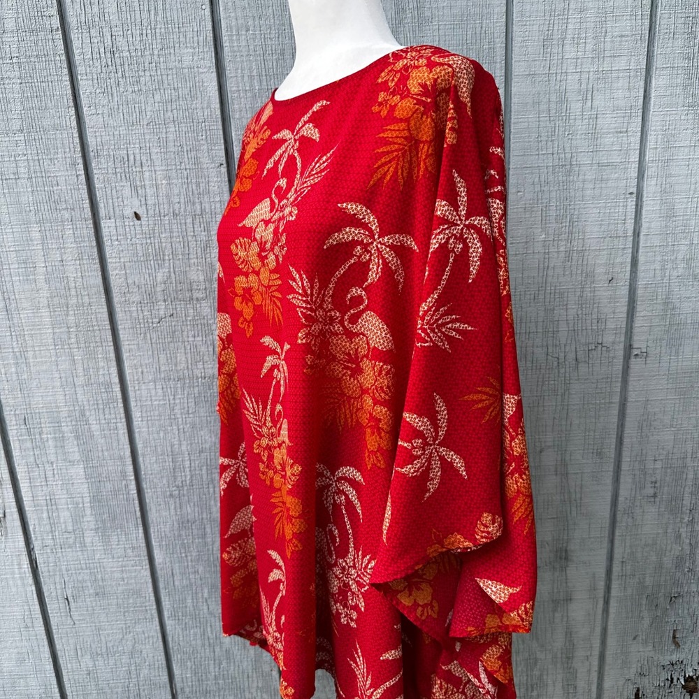 Quacker Factory 2x Red Flamingo Palm Tree Floral … - image 5